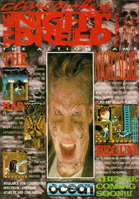 Night Breed: The Action Game - Advertisement Flyer - Front Image