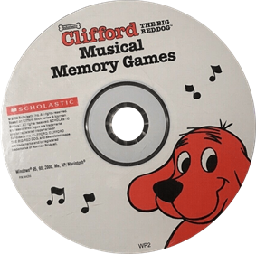 Clifford the Big Red Dog: Musical Memory Games - Disc Image