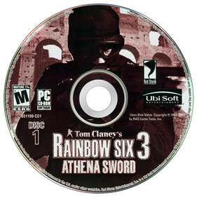 Tom Clancy's Rainbow Six 3: Athena Sword - Disc Image