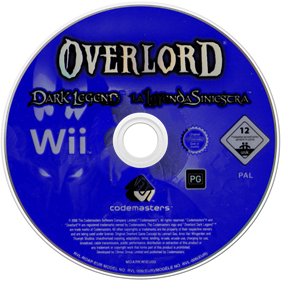 Overlord: Dark Legend - Disc Image