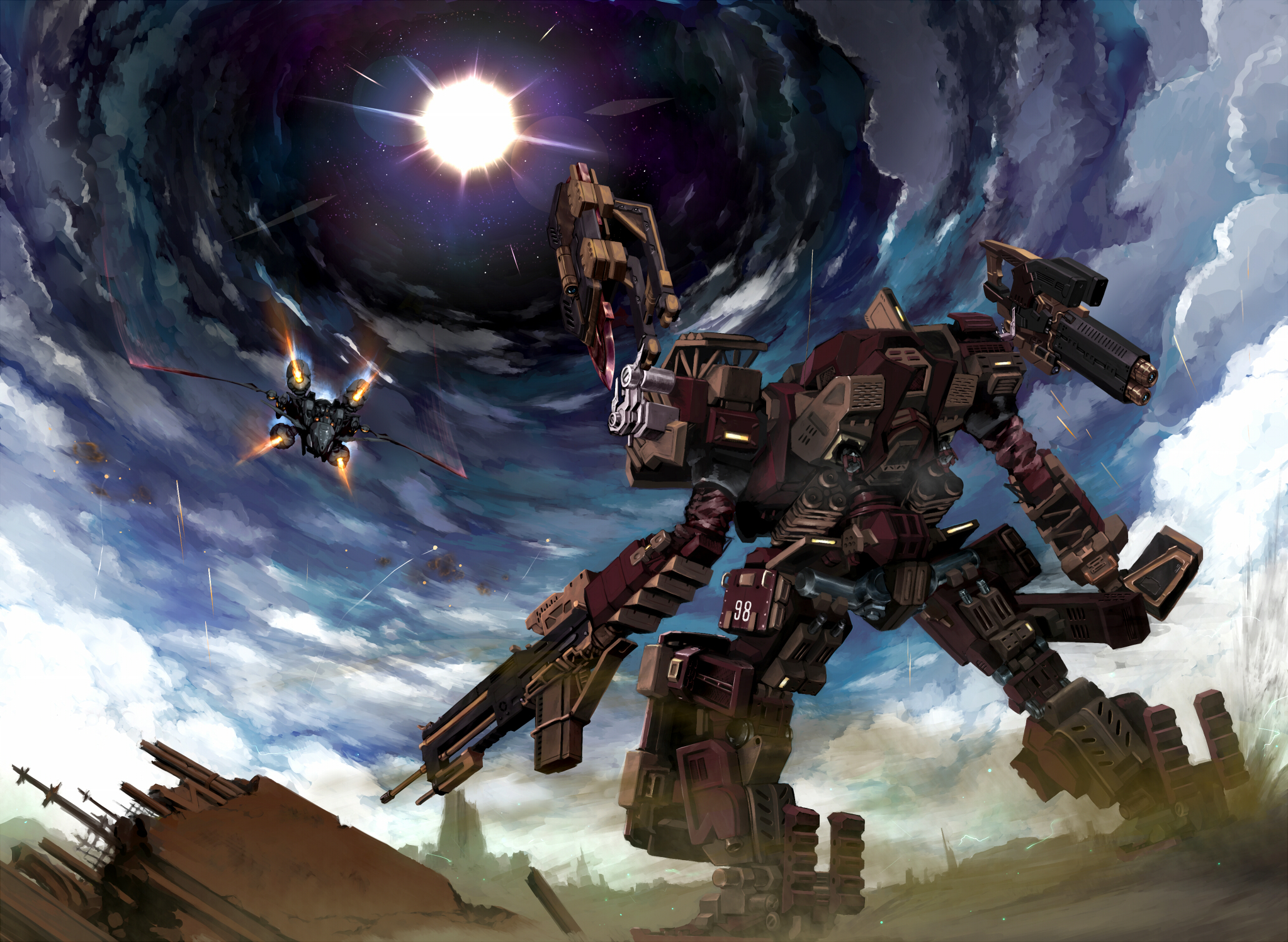 Armored Core 5: Verdict Day, Black Glint by GENC on Newgrounds