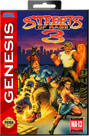 Streets of Rage 3 - Box - Front - Reconstructed