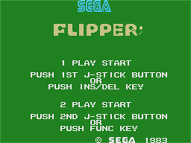 Sega Flipper - Screenshot - Game Title Image