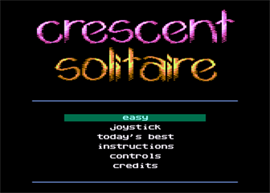 Crescent Solitaire - Screenshot - Game Title Image