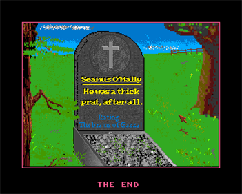 The Eire Raising Adventures of Seamus O'Mally - Screenshot - Game Over Image