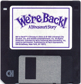 We're Back! A Dinosaur's Story - Disc Image