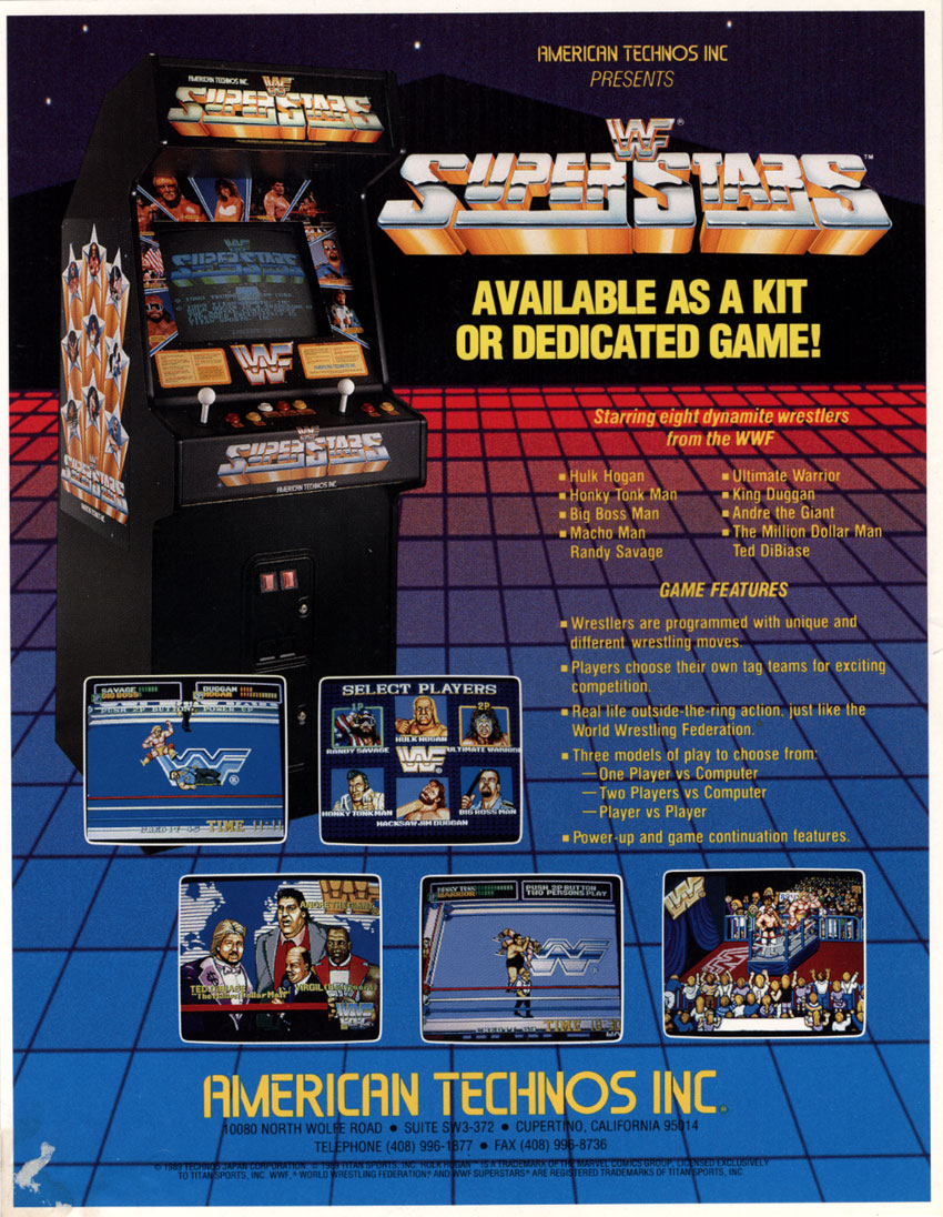 wwf superstars arcade for sale