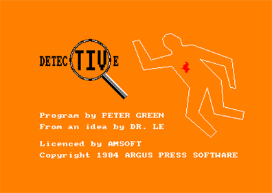 Detective - Screenshot - Game Title Image