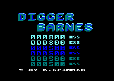 Digger Barnes - Screenshot - High Scores Image