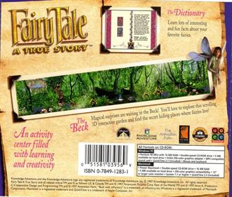 FairyTale: A True Story: Activity Center - Box - Back Image