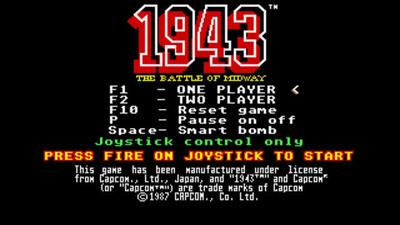 1943: The Battle of Midway - Screenshot - Game Select Image