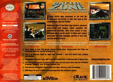 Battlezone: Rise of the Black Dogs - Box - Back Image