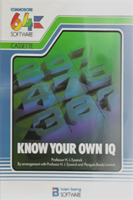 Know Your Own IQ - Box - Front Image