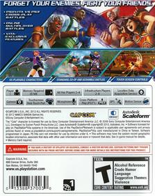 Street Fighter X Tekken - Box - Back Image