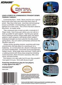 Contra Force - Box - Back Image