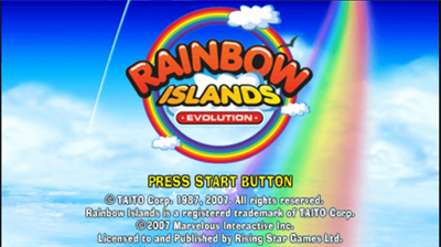 Rainbow Islands Evolution - Screenshot - Game Title Image