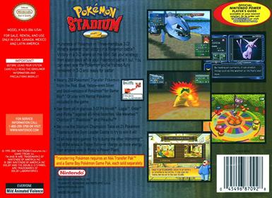 Pokémon Stadium 2 - Box - Back Image