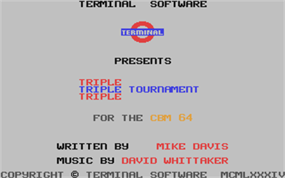Triple Tournament - Screenshot - Game Title Image