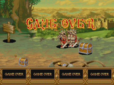 Dungeons & Dragons: Tower of Doom - Screenshot - Game Over Image