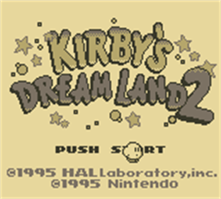 Kirby's Dream Land 2 - Screenshot - Game Title Image