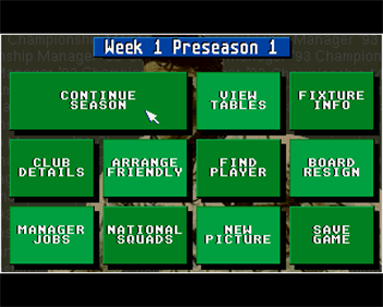 Championship Manager 93 - Screenshot - Gameplay Image