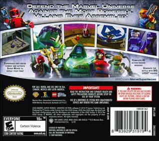 LEGO Marvel Super Heroes: Universe in Peril - Box - Back Image