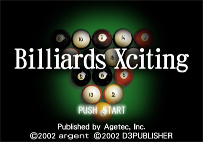 Billiards Xciting - Screenshot - Game Title Image
