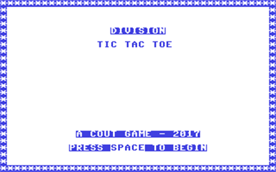 Division Tic Tac Toe - Screenshot - Game Title Image