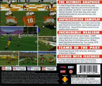 NCAA GameBreaker 98 - Box - Back Image