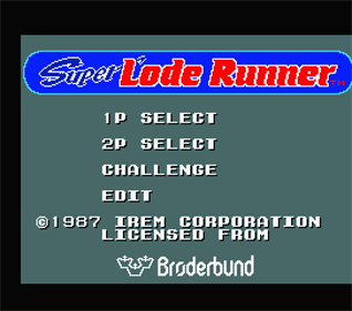 Super Lode Runner - Screenshot - Game Select Image