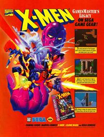 X-Men: GamesMaster's Legacy - Advertisement Flyer - Front Image