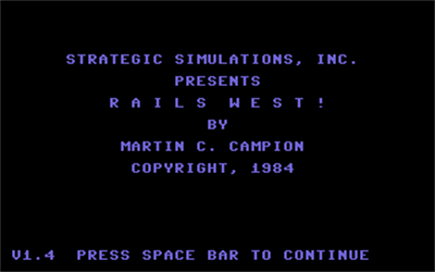 Rails West! - Screenshot - Game Title Image