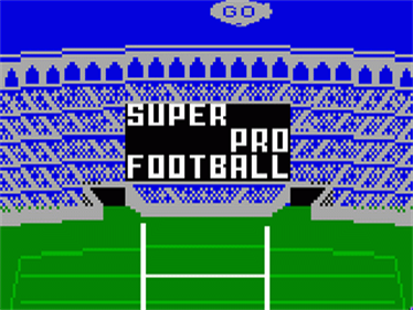 Super Pro Football - Screenshot - Game Title Image