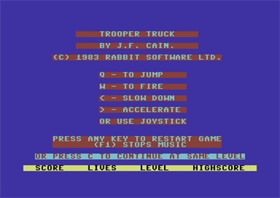 Troopa Truck - Screenshot - Game Title Image