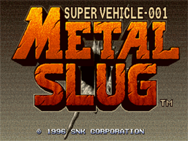 Metal Slug: Super Vehicle-001 - Screenshot - Game Title Image