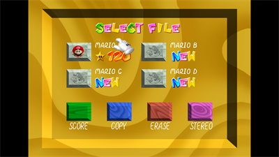 Super Mario 64 Render96 - Screenshot - Game Select Image