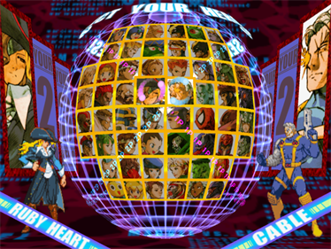 Marvel vs. Capcom 2: New Age of Heroes - Screenshot - Game Select Image