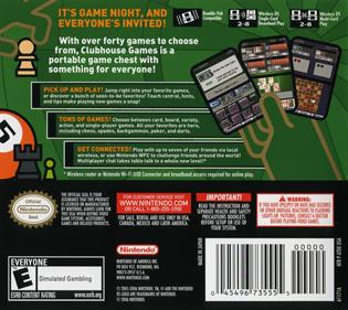 Clubhouse Games - Box - Back Image