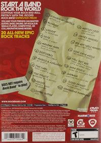 Rock Band: Track Pack: Volume 2 - Box - Back Image