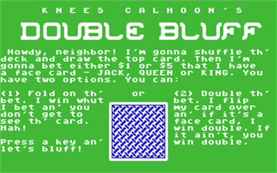 Double Bluff - Screenshot - Game Title Image