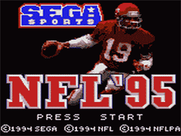 NFL '95 - Screenshot - Game Title Image