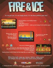 Fire & Ice: The Daring Adventures of Cool Coyote - Box - Back Image