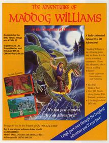The Adventures of Maddog Williams in the Dungeons of Duridian - Advertisement Flyer - Front Image