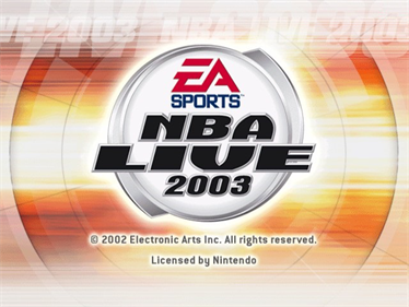 NBA Live 2003 - Screenshot - Game Title Image