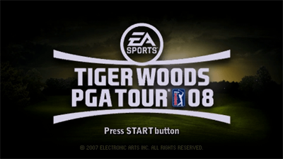 Tiger Woods PGA Tour 08 - Screenshot - Game Title Image