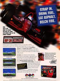 Michael Andretti's Indy Car Challenge - Advertisement Flyer - Front Image