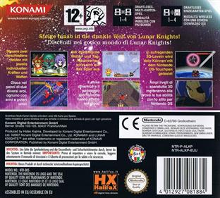 Lunar Knights - Box - Back Image
