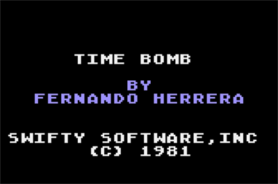 Time Bomb (Swifty Software) - Screenshot - Game Title Image