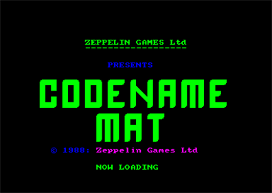 Codename Mat - Screenshot - Game Title Image