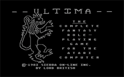 Ultima 1: The Original - Screenshot - Game Title Image